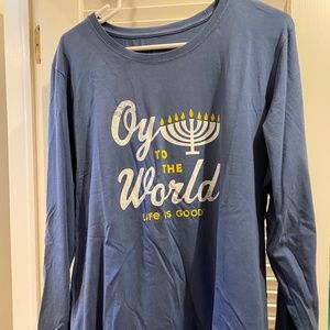 Life Is Good "Oy to the World" Long Sleeved Tee